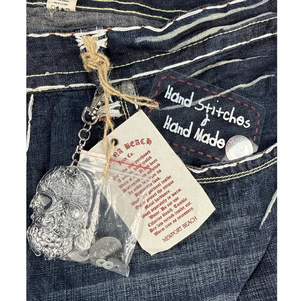 Laguna Beach Jean Co Mens Jeans 42x34 Dark Wash NEW Y2K VTG